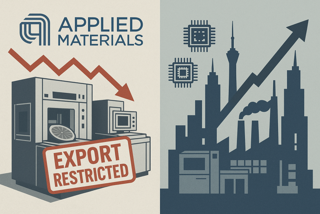 Applied Materials decline after $710M revenue hit from US export restrictions